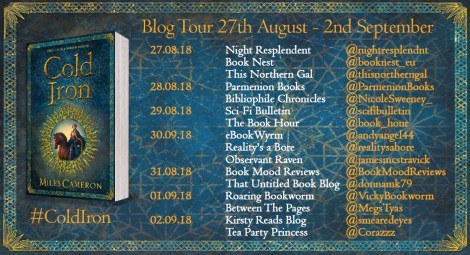 Cold Iron blog tour graphic